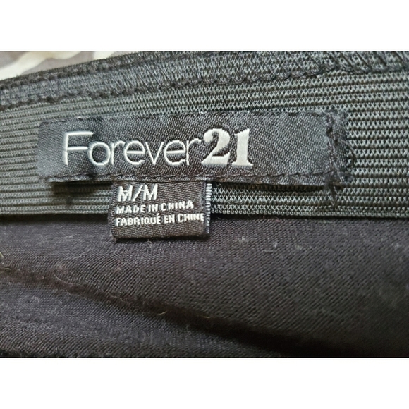 Forever 21 black stretch mini skirt sequin stripes - Picture 6 of 6